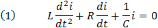 RCL circuit equation