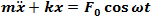 Spring damped free motion equation