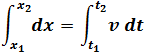 dt=dx/v