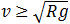 Minimum velocity