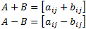 Matrices addition