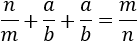 (c-a)/b=n/m