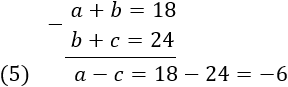 a-c=18-24=-6