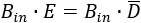G=Bin*E