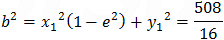 Vertical ellipse equation
