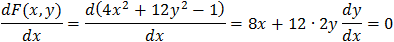 dy / dx
