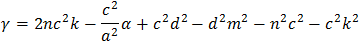 Equation for x