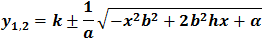 Equation for x