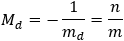 M_d=n/m