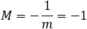 M=-1/m=-1