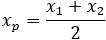 x_d=(x_2-x_1)/2