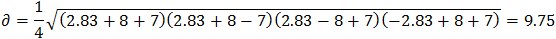 Distance between circles 1 and 2 centers