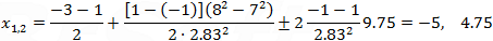 Distance between circles 1 and 2 centers