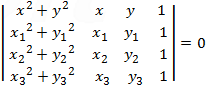 Circle equation