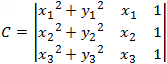 Circle equation C
