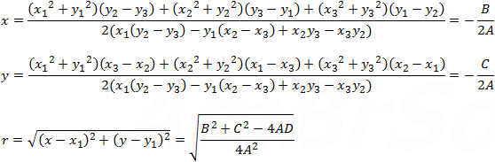 Circle equation