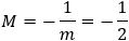 M=-1/2