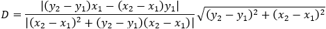 Line distance