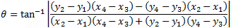 Angle between two lines