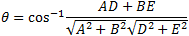Angle between two lines