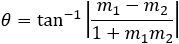 Angle between two lines
