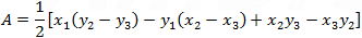 Triangle area