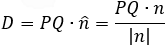 D=(n∙PQ)/|n|