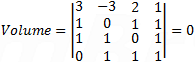 Volume between 4 points