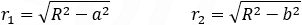 Spherical segment radius