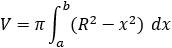 Spherical segment volume definition