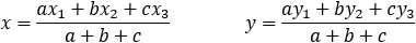 Angles bisectors coordinate