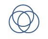 Three circles intersection and lapping area