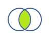 Two circles intersection and lapping area