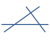 A triangle given by 3 lines