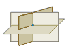 Three planes intersection